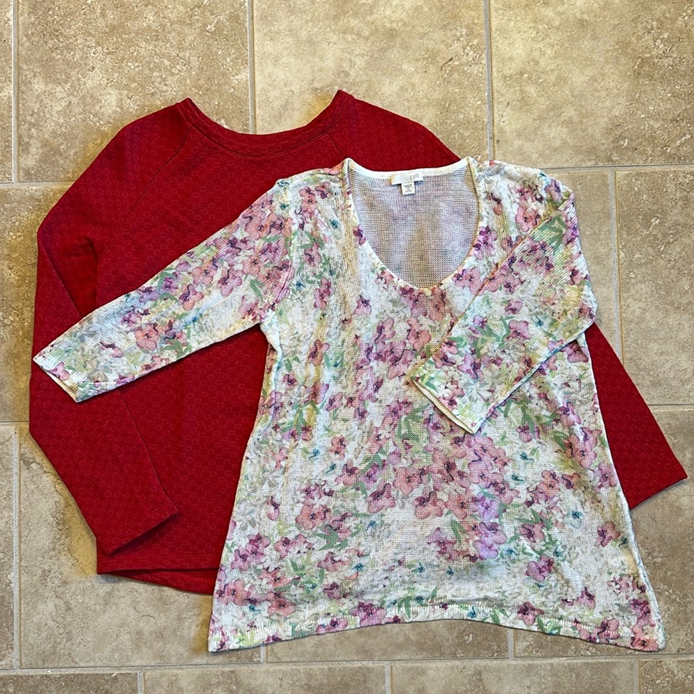 Lot of 2 j Jill tops